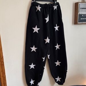 Starfit Black Star Print Joggers